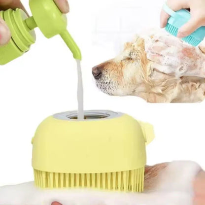 2-in-1 Silicone Pet Bath &amp; Massage Brush