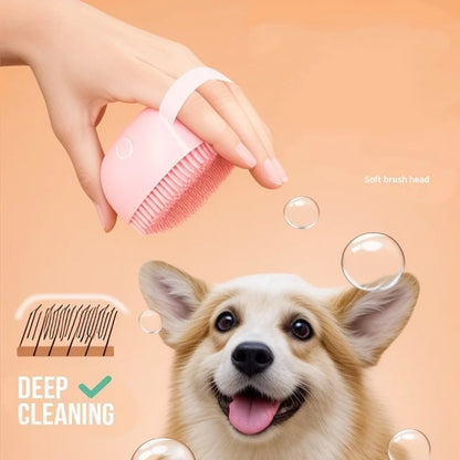2-in-1 Silicone Pet Bath &amp; Massage Brush