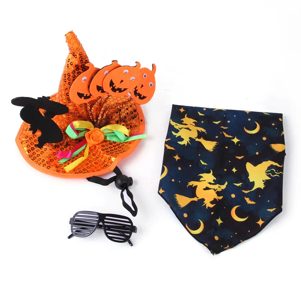 Perfect Halloween Pet pumpkin and ghost themes Accessory
