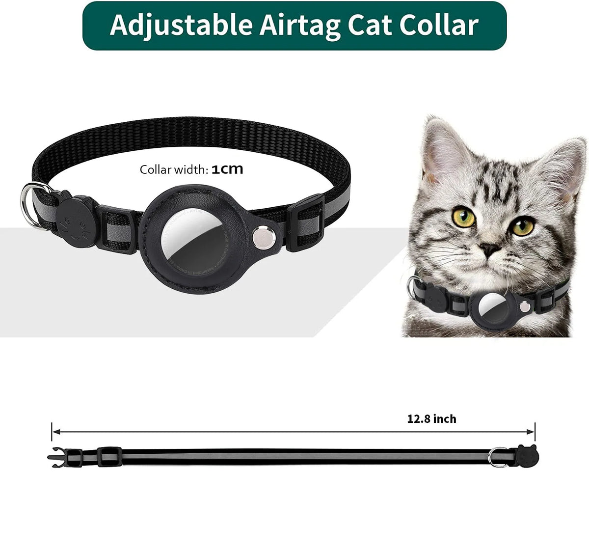 Cat AirTag Holder Collar Waterproof