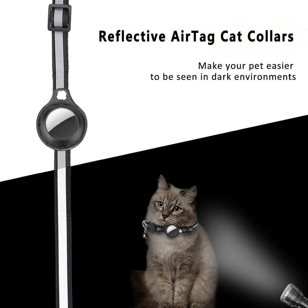 Cat AirTag Holder Collar Waterproof