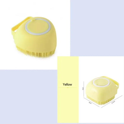 2-in-1 Silicone Pet Bath &amp; Massage Brush