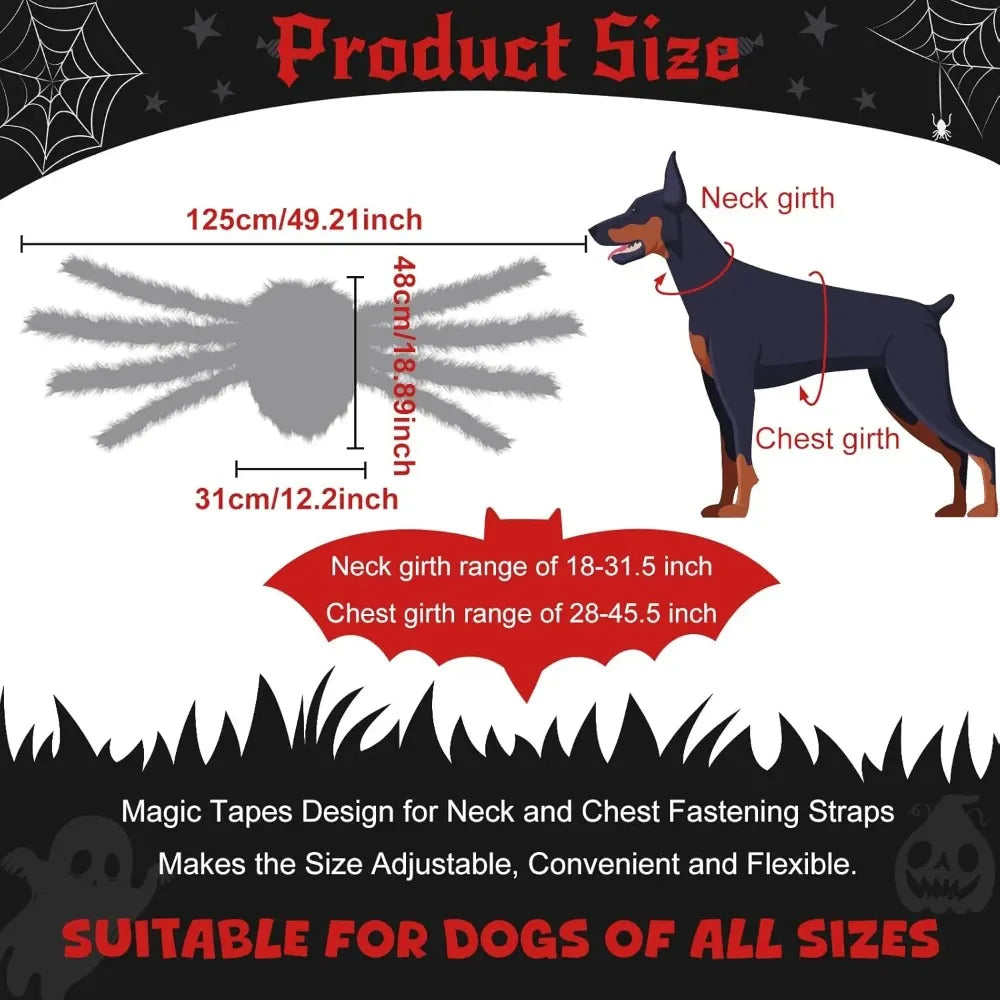 Fun Halloween Costume Spider for Large Dogs
