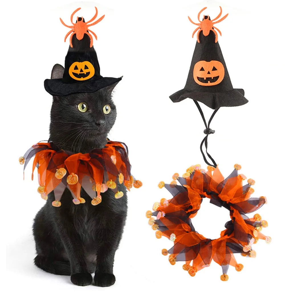 Perfect Halloween Pet pumpkin and ghost themes Accessory