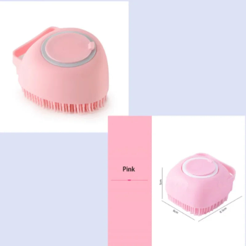 2-in-1 Silicone Pet Bath &amp; Massage Brush