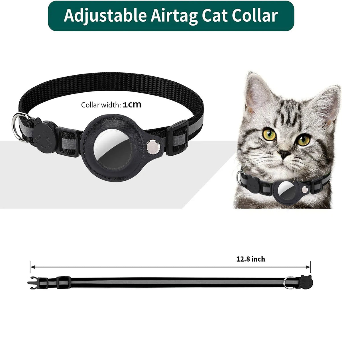 Cat AirTag Holder Collar Waterproof